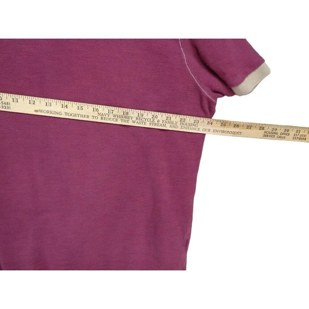Carbon 2 Cobalt. Like new. Men's Short Sleeve Polo in Berry with Contrast Collar - Picture 4 of 10